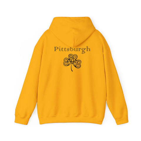 Pittsburgh Irish Clover - Unisex Heavy Blend™ Hooded Sweatshirt Hoodie - YinzerShop