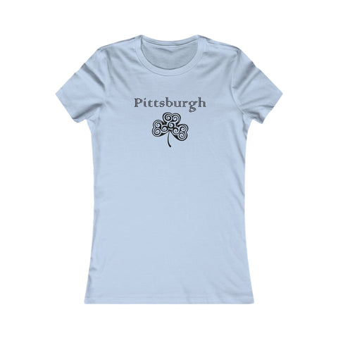 Pittsburgh Irish Clover - Women's Favorite Tee T-Shirt - YinzerShop