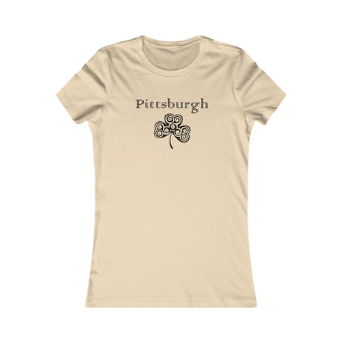 Pittsburgh Irish Clover - Women's Favorite Tee T-Shirt - YinzerShop