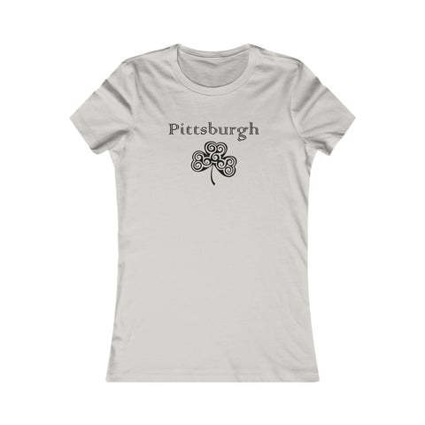 Pittsburgh Irish Clover - Women's Favorite Tee T-Shirt - YinzerShop