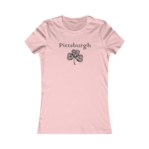 Pittsburgh Irish Clover - Women's Favorite Tee T-Shirt - YinzerShop