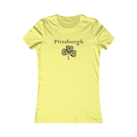 Pittsburgh Irish Clover - Women's Favorite Tee T-Shirt - YinzerShop