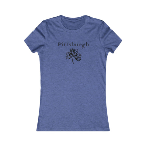 Pittsburgh Irish Clover - Women's Favorite Tee T-Shirt - YinzerShop
