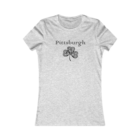 Pittsburgh Irish Clover - Women's Favorite Tee T-Shirt - YinzerShop