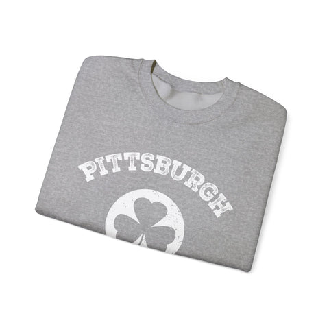Pittsburgh Irish - Heavy Blend™ Crewneck Sweatshirt Sweatshirt - YinzerShop