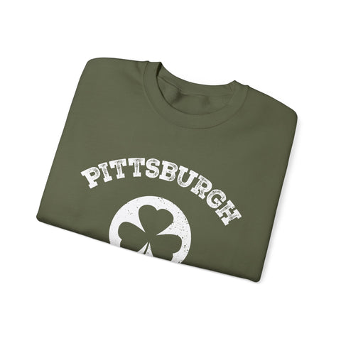 Pittsburgh Irish - Heavy Blend™ Crewneck Sweatshirt Sweatshirt - YinzerShop