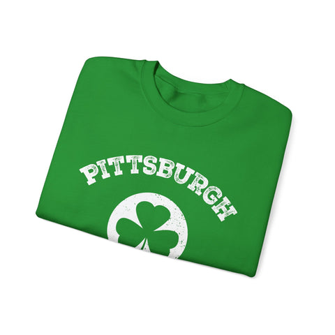 Pittsburgh Irish - Heavy Blend™ Crewneck Sweatshirt Sweatshirt - YinzerShop