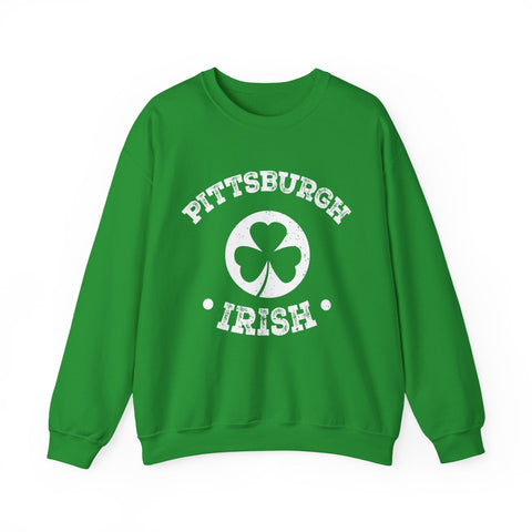 Pittsburgh Irish - Heavy Blend™ Crewneck Sweatshirt Sweatshirt - YinzerShop