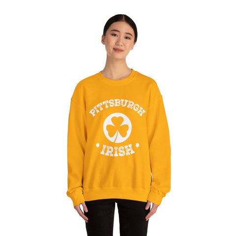 Pittsburgh Irish - Heavy Blend™ Crewneck Sweatshirt Sweatshirt - YinzerShop