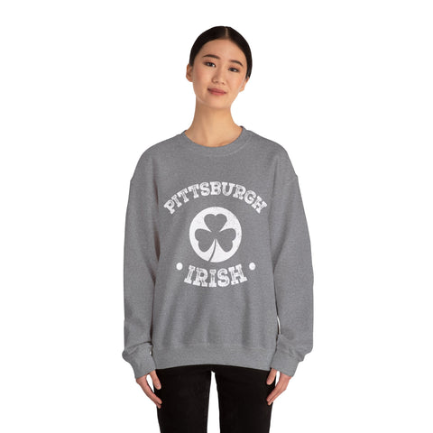 Pittsburgh Irish - Heavy Blend™ Crewneck Sweatshirt Sweatshirt - YinzerShop