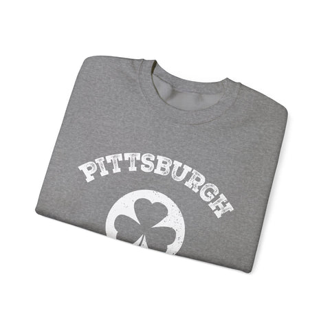 Pittsburgh Irish - Heavy Blend™ Crewneck Sweatshirt Sweatshirt - YinzerShop