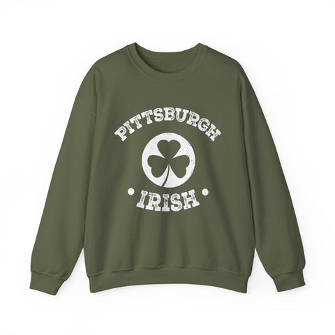 Pittsburgh Irish - Heavy Blend™ Crewneck Sweatshirt Sweatshirt - YinzerShop
