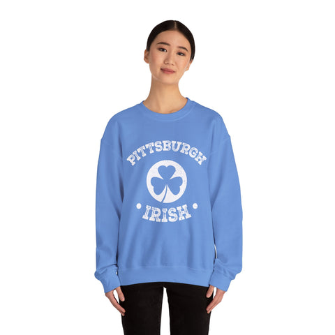 Pittsburgh Irish - Heavy Blend™ Crewneck Sweatshirt Sweatshirt - YinzerShop