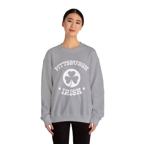 Pittsburgh Irish - Heavy Blend™ Crewneck Sweatshirt Sweatshirt - YinzerShop