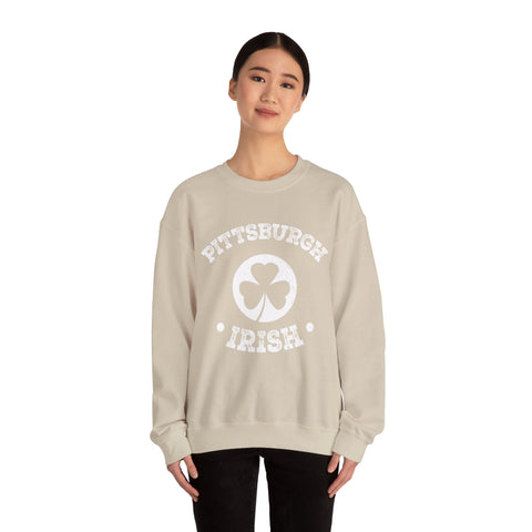 Pittsburgh Irish - Heavy Blend™ Crewneck Sweatshirt Sweatshirt - YinzerShop