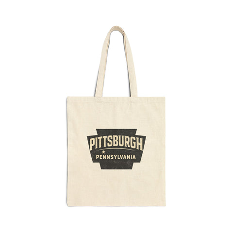 Pittsburgh Keystone City - Canvas Tote Bag - YinzerShop