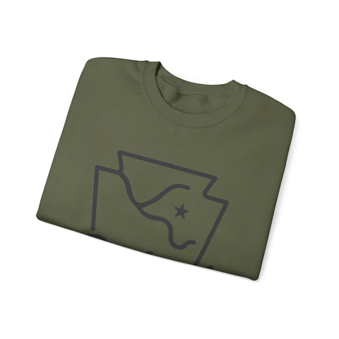 Pittsburgh Keystone Rivers - Heavy Blend™ Crewneck Sweatshirt Sweatshirt - YinzerShop