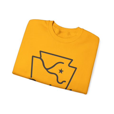 Pittsburgh Keystone Rivers - Heavy Blend™ Crewneck Sweatshirt Sweatshirt - YinzerShop