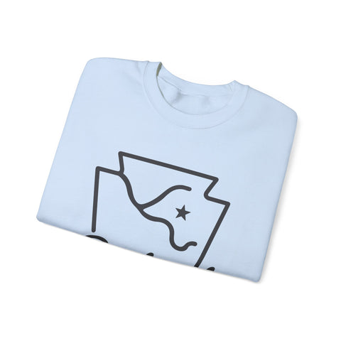Pittsburgh Keystone Rivers - Heavy Blend™ Crewneck Sweatshirt Sweatshirt - YinzerShop