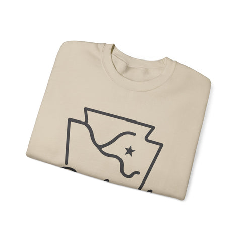 Pittsburgh Keystone Rivers - Heavy Blend™ Crewneck Sweatshirt Sweatshirt - YinzerShop