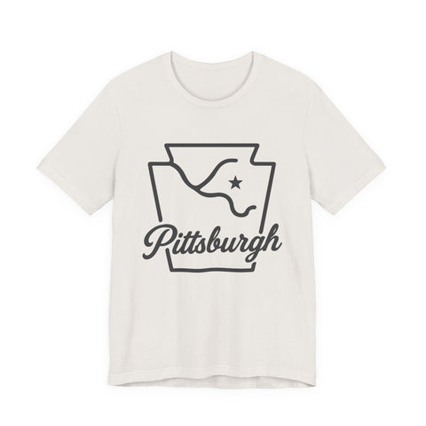 Pittsburgh Keystone Rivers - Unisex Jersey Short Sleeve Tee T-Shirt - YinzerShop