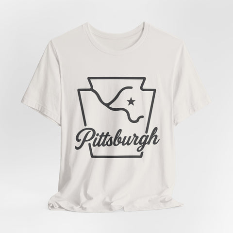 Pittsburgh Keystone Rivers - Unisex Jersey Short Sleeve Tee T-Shirt - YinzerShop