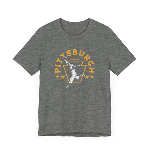 Pittsburgh Legendary Baseball Walk Off Home Run - Short Sleeve Tee T-Shirt - YinzerShop
