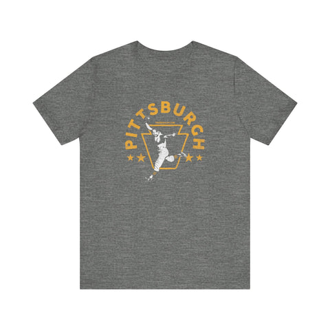 Pittsburgh Legendary Baseball Walk Off Home Run - Short Sleeve Tee T-Shirt - YinzerShop
