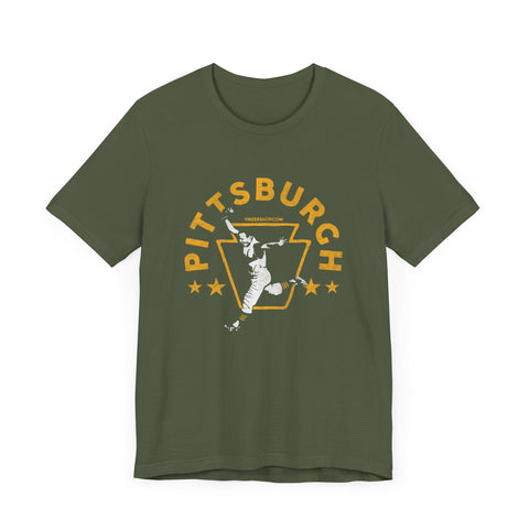 Pittsburgh Legendary Baseball Walk Off Home Run - Short Sleeve Tee T-Shirt - YinzerShop