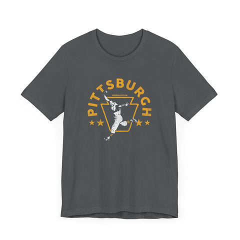 Pittsburgh Legendary Baseball Walk Off Home Run - Short Sleeve Tee T-Shirt - YinzerShop