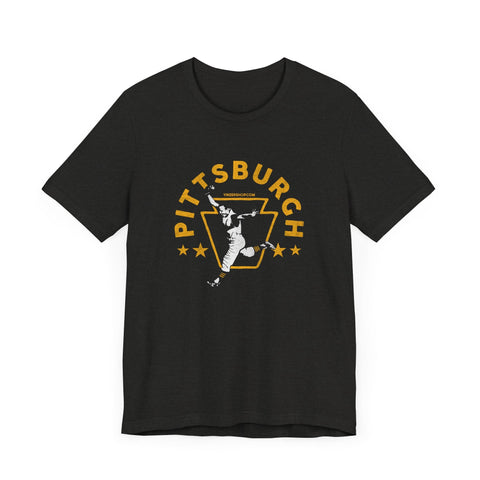 Pittsburgh Legendary Baseball Walk Off Home Run - Short Sleeve Tee T-Shirt - YinzerShop
