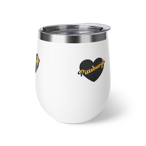Pittsburgh Love Copper Vacuum Insulated Cup, 12oz Mug - YinzerShop