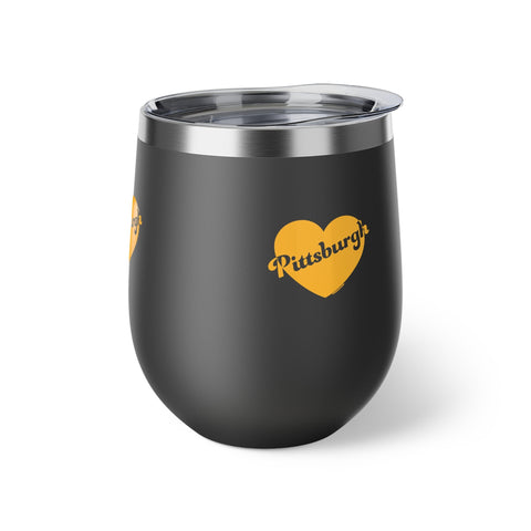 Pittsburgh Love Copper Vacuum Insulated Cup, 12oz Mug - YinzerShop