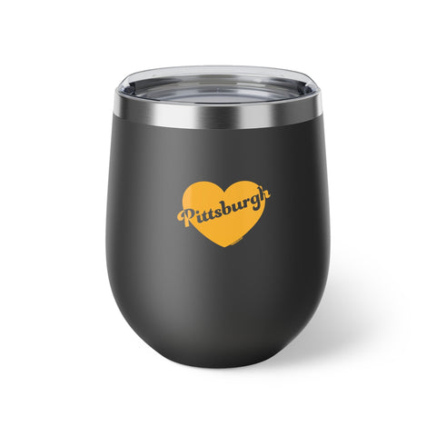 Pittsburgh Love Copper Vacuum Insulated Cup, 12oz Mug - YinzerShop