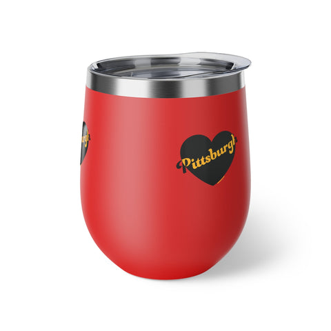 Pittsburgh Love Copper Vacuum Insulated Cup, 12oz Mug - YinzerShop