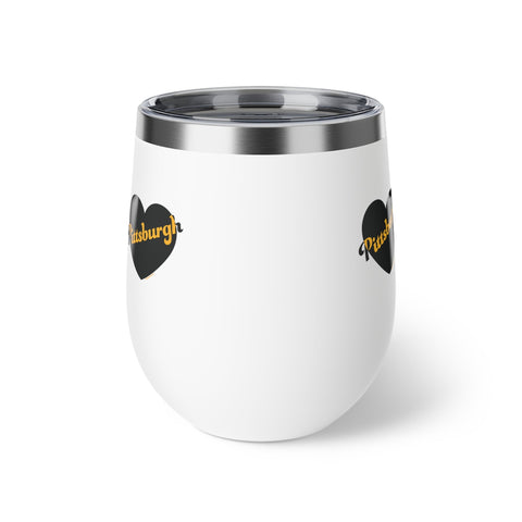 Pittsburgh Love Copper Vacuum Insulated Cup, 12oz Mug - YinzerShop