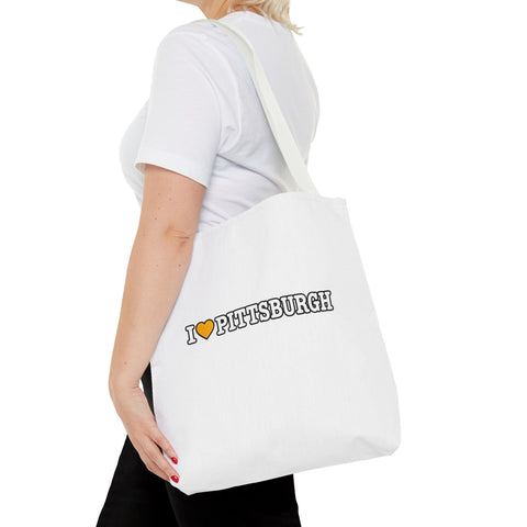 Pittsburgh Love Tote Bag — I Pittsburgh Canvas Tote Bags - YinzerShop