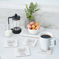 Pittsburgh Map Coasters - Square Ceramic Drink Coasters Set of 4 | Minimalistic Design Coaster - YinzerShop