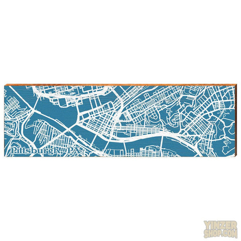 Pittsburgh Map of The Point Wood Picture MillWoodArt   