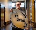 Pittsburgh Men of Steel Football Steel Wall Art Piece Steel Wall Art - YinzerShop