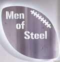 Pittsburgh Men of Steel Football Steel Wall Art Piece Steel Wall Art - YinzerShop