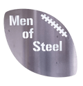 Pittsburgh Men of Steel Football Steel Wall Art Piece Steel Wall Art - YinzerShop