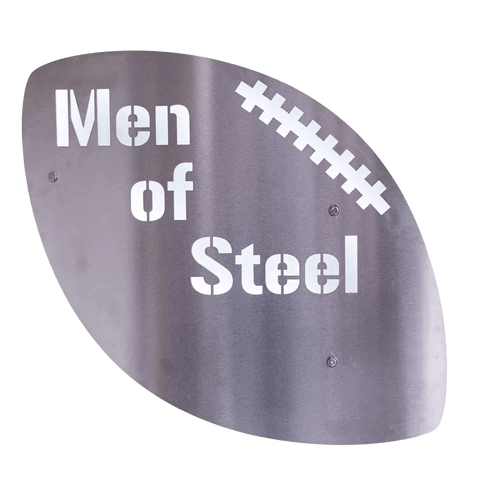 Pittsburgh Men of Steel Football Steel Wall Art Piece Steel Wall Art - YinzerShop