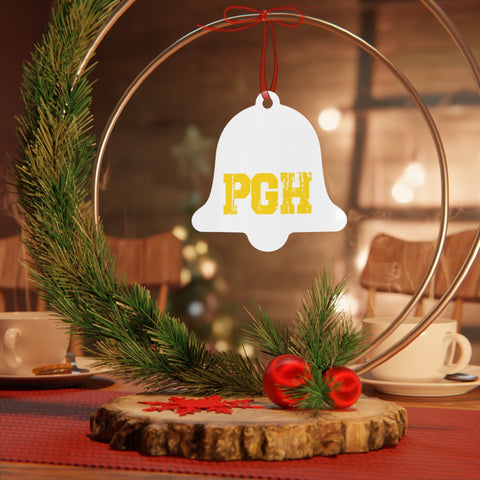 Pittsburgh Merry Christmas Yinz Guys Metal Ornaments Home Decor - YinzerShop