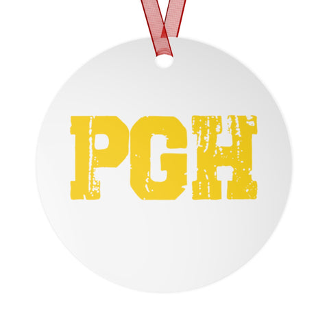 Pittsburgh Merry Christmas Yinz Guys Metal Ornaments Home Decor - YinzerShop
