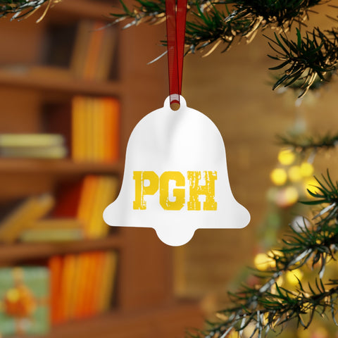 Pittsburgh Merry Christmas Yinz Guys Metal Ornaments Home Decor - YinzerShop
