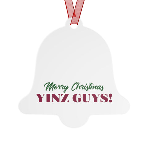 Pittsburgh Merry Christmas Yinz Guys Metal Ornaments Home Decor - YinzerShop