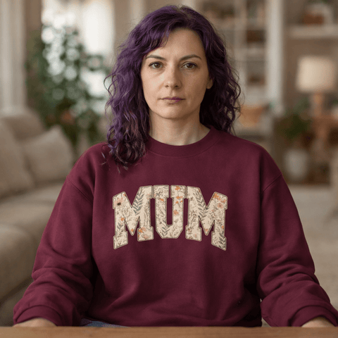 Pittsburgh “Mum” Sweatshirt – Yinzer Mother’s Day Crewneck Mom Floral Varsity Sweatshirt - YinzerShop