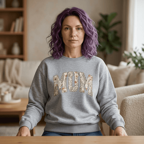 Pittsburgh “Mum” Sweatshirt – Yinzer Mother’s Day Crewneck Mom Floral Varsity Sweatshirt - YinzerShop