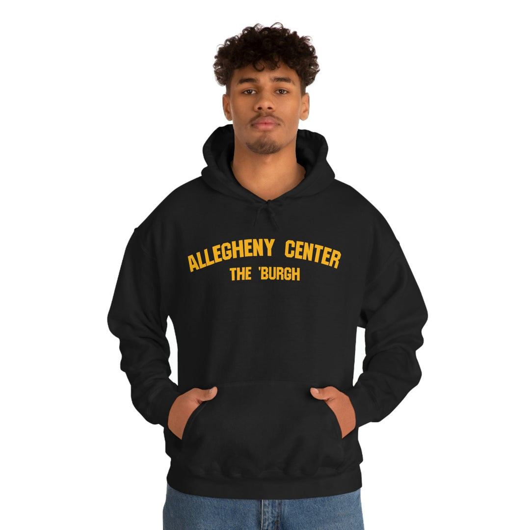 Pittsburgh Neighborhood - Allegheny Center - The 'Burgh Neighborhood Series -Hooded Sweatshirt Hoodie Printify   